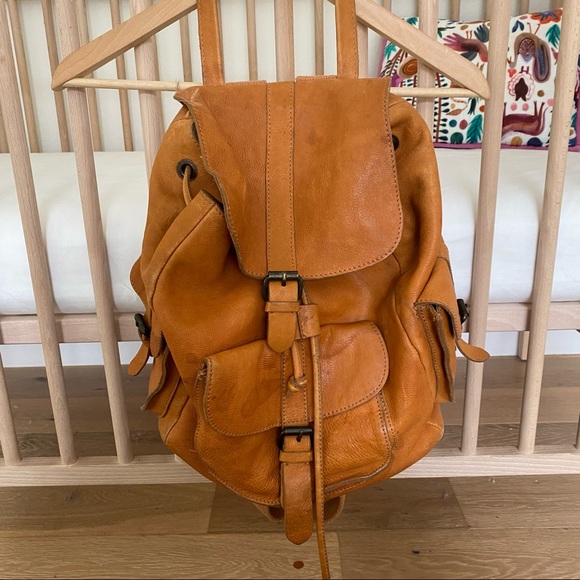 Urban Outfitters Handbags - Urban Outfitters BDG 100% Cow Leather Backpack Sack